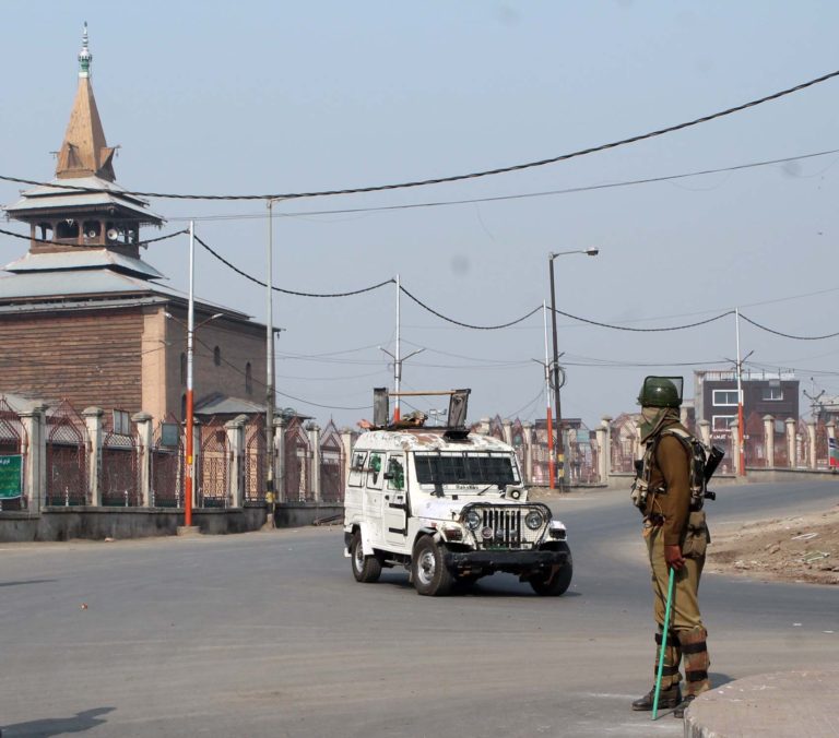 Curfew Culture mars Downtown Srinagar