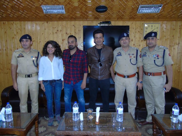 Bollywood actor Manoj Bajpayee visits District Police Lines Srinagar