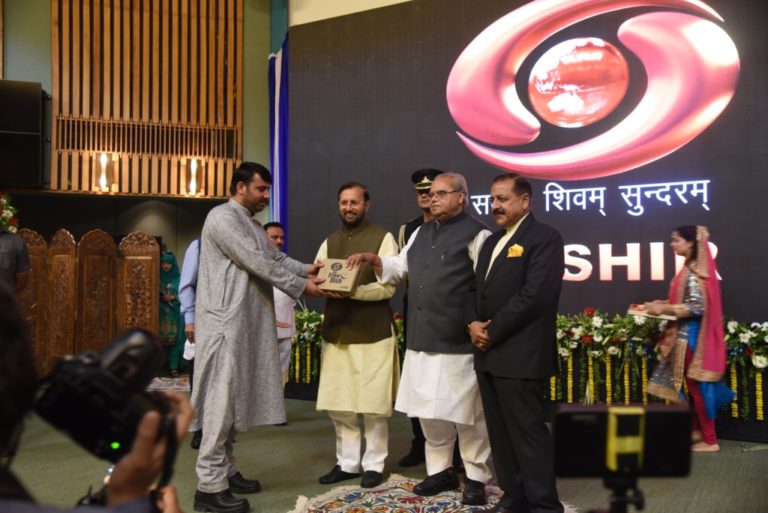 DD Free Dish Set Top Boxes distribution launched by Prakash Javadekar in Srinagar