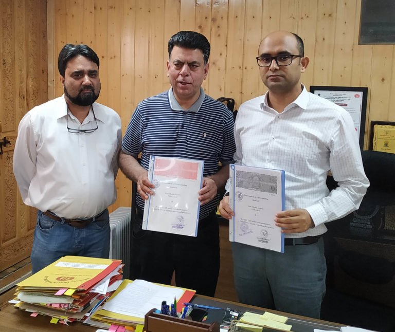 Mission Director, NHM JK Bhupinder Kumar signs MoU with INGA Health Foundation