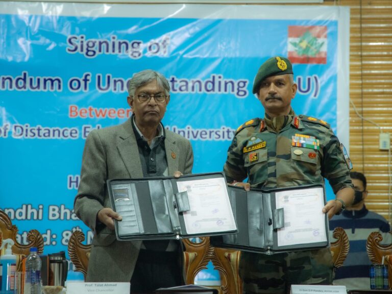 Indian Army personnel to get enrolled in Kashmir University through distance education