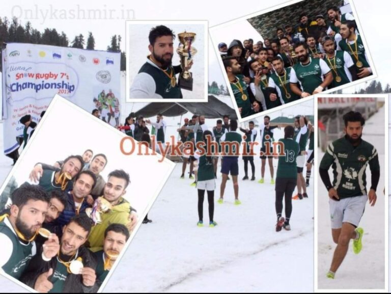The game of Rugby is becoming popular in Kashmir