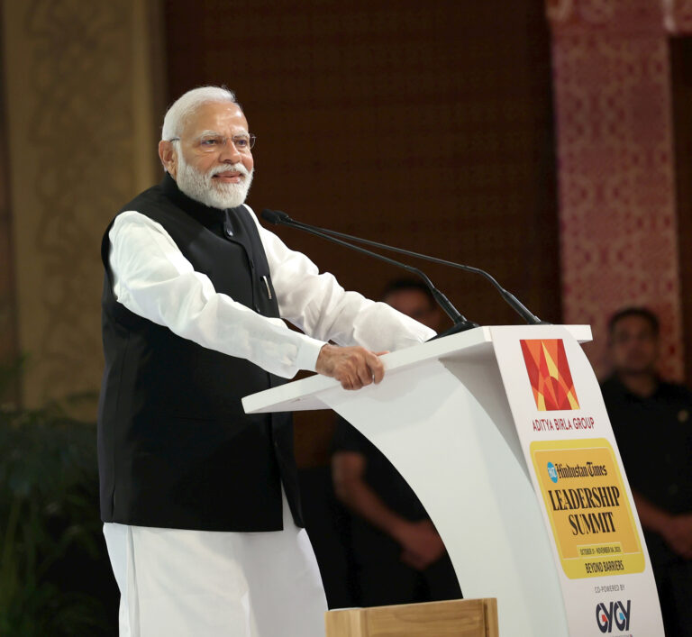 Picture from Lal Chowk tells the positive story of Kashmir: Modi at HT Summit