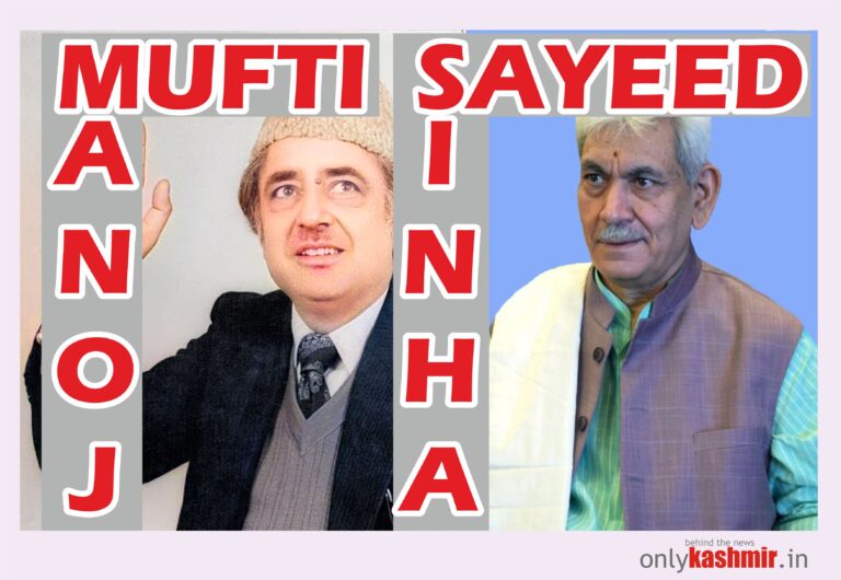 Public Opinion: “If Mufti can represent U.P in Parliament, let Sinha represent J&K”